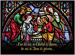 Stained Glass Christmas H2836U-AA